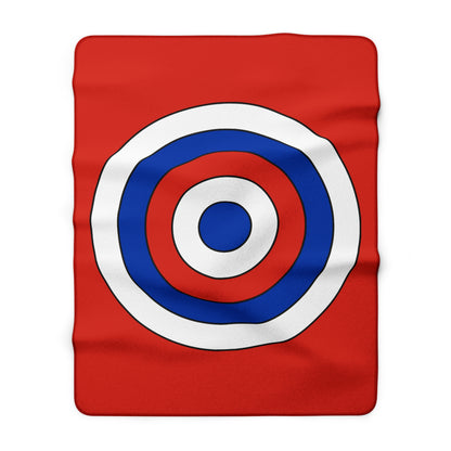 Chile Retro Target Blanket Throw