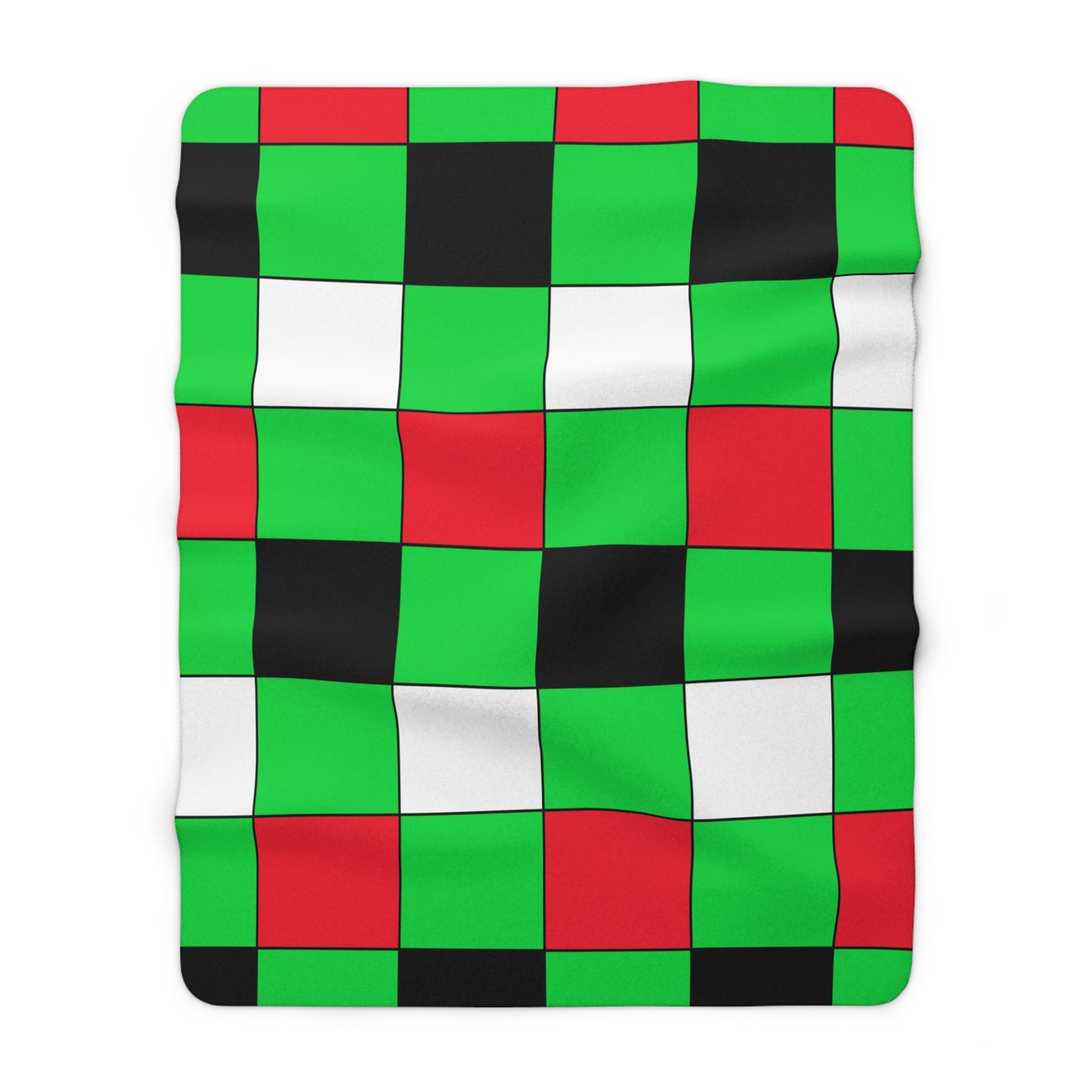 Kuwait Retro Check Blanket Throw