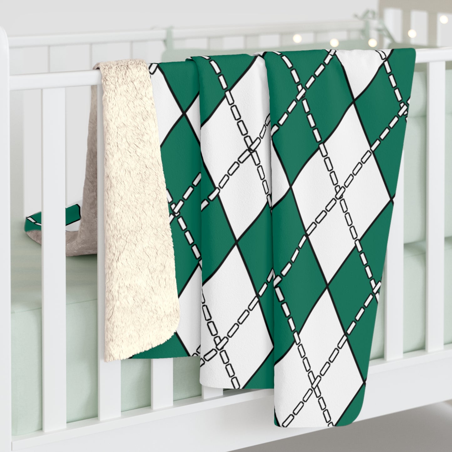 Macao Retro Argyle Blanket Throw