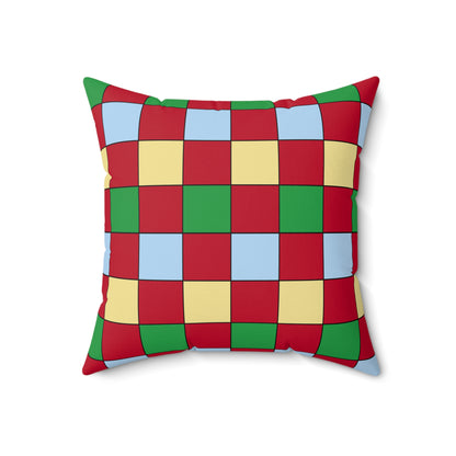 Eritrea Retro Check Cushion Pillow