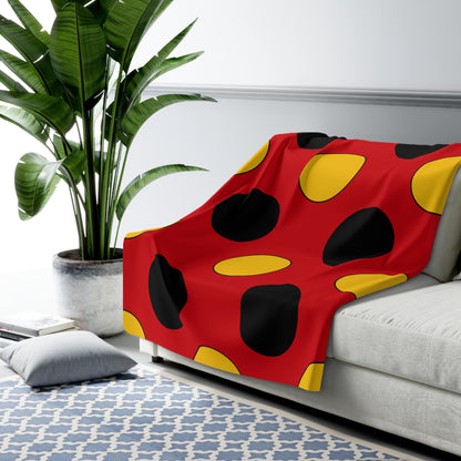 Timor Leste Retro Polka Dots Blanket Throw