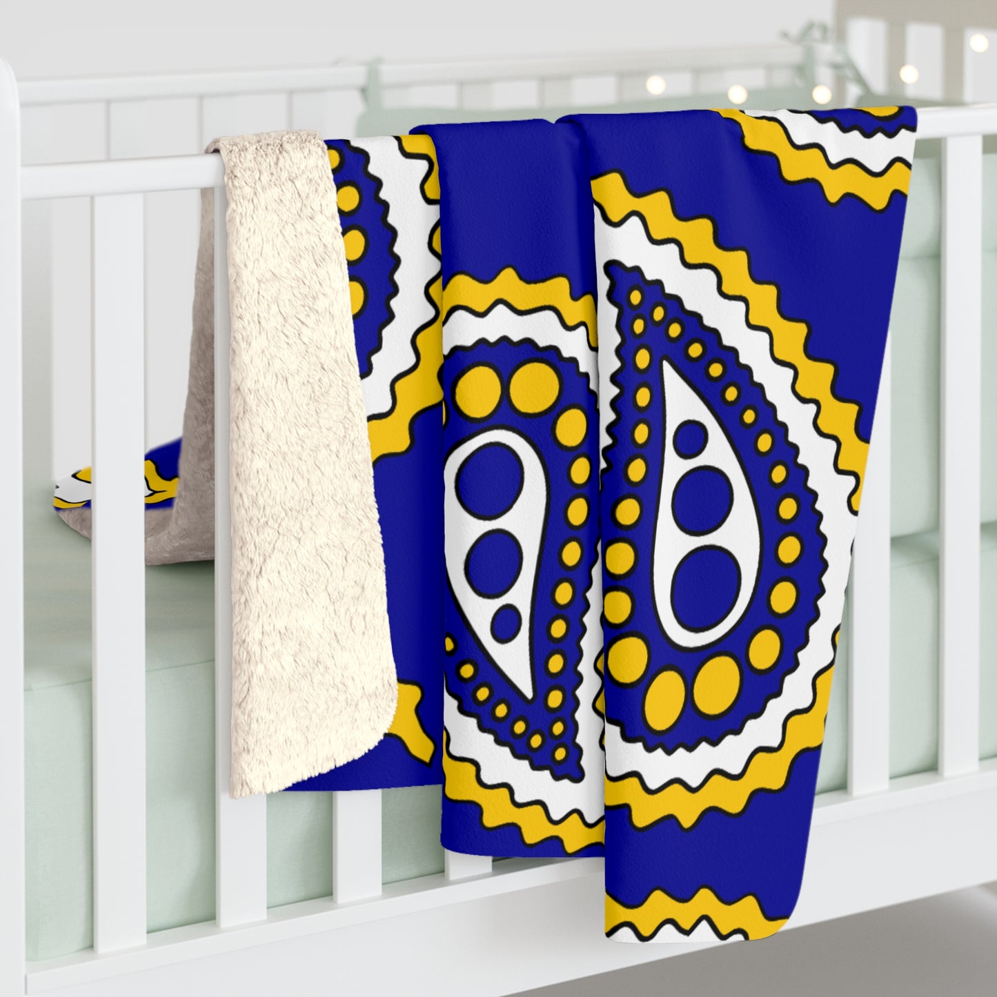 Bosnia And Herzegovina Retro Paisley Blanket Throw