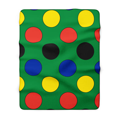 New Caledonia Retro Polka Dots Blanket Throw