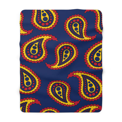 Chad Retro Paisley Blanket Throw