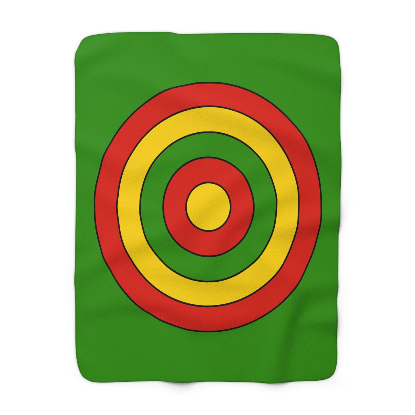 Benin Retro Target Blanket Throw