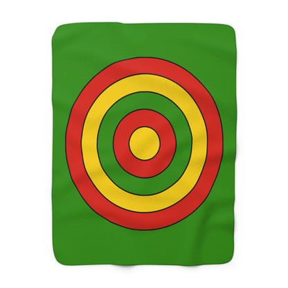 Benin Retro Target Blanket Throw