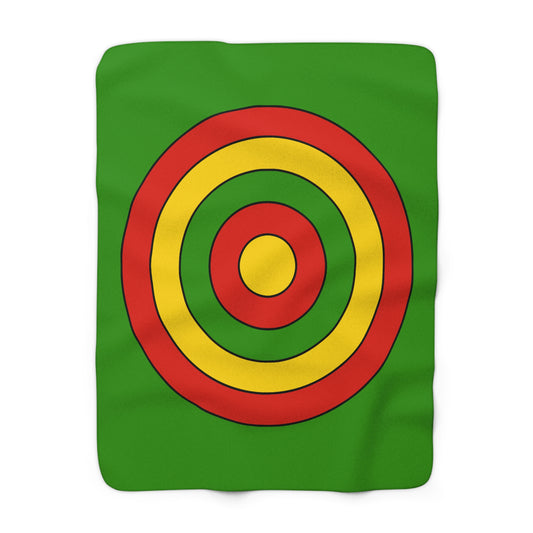 Benin Retro Target Blanket Throw