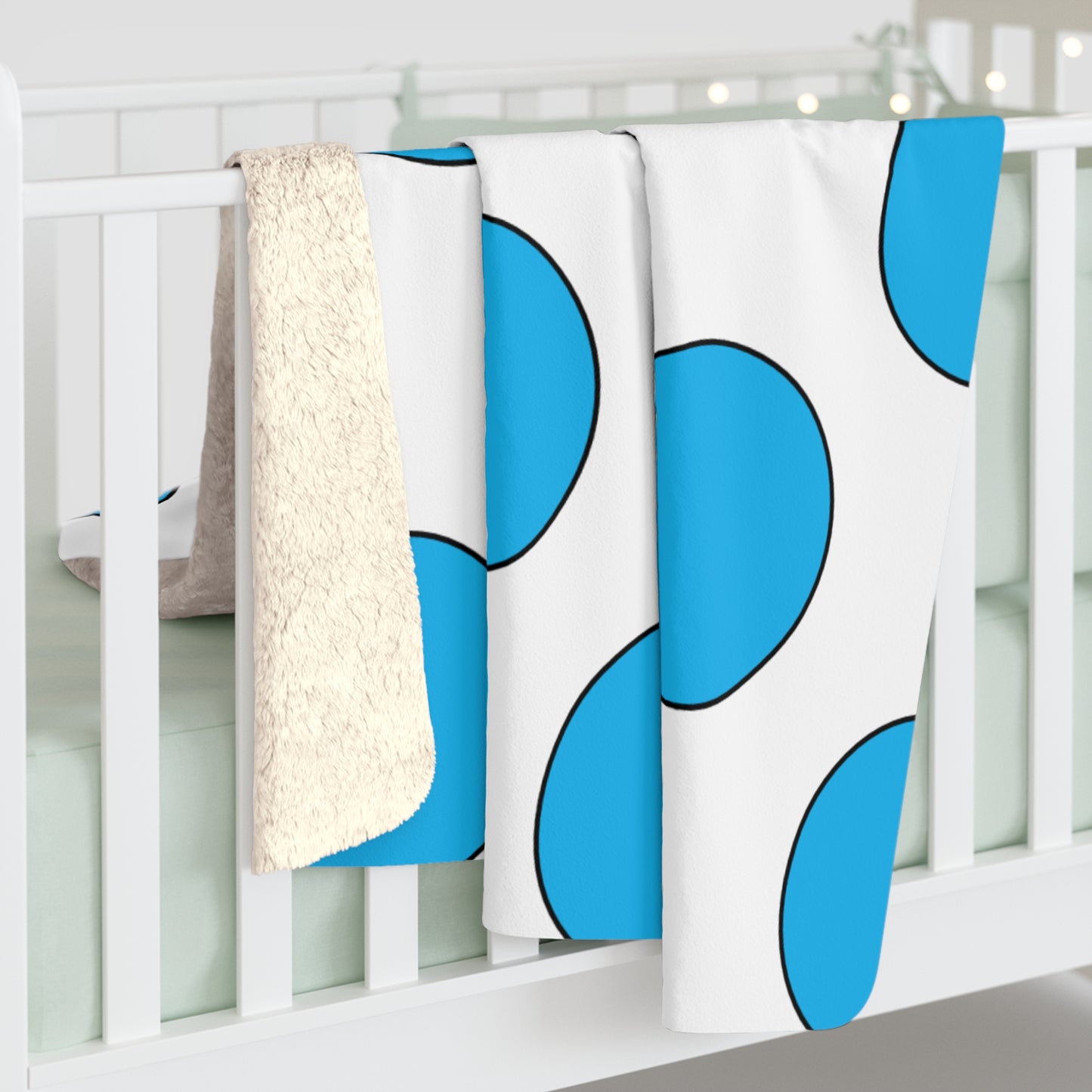 San Marino Retro Polka Dots Blanket Throw