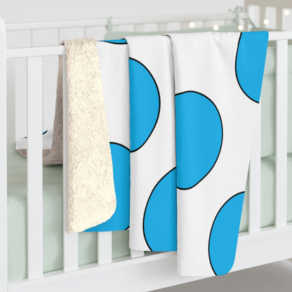 San Marino Retro Polka Dots Blanket Throw