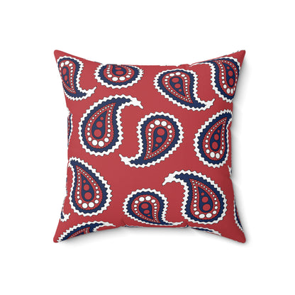 United States of America (USA) Retro Paisley Cushion Pillow