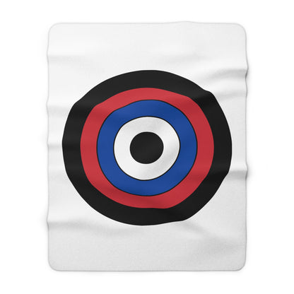 Republic Of Korea Retro Target Blanket Throw