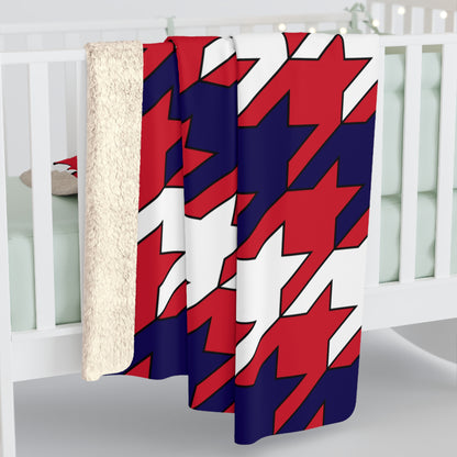 Bermuda Retro Houndstooth Blanket Throw
