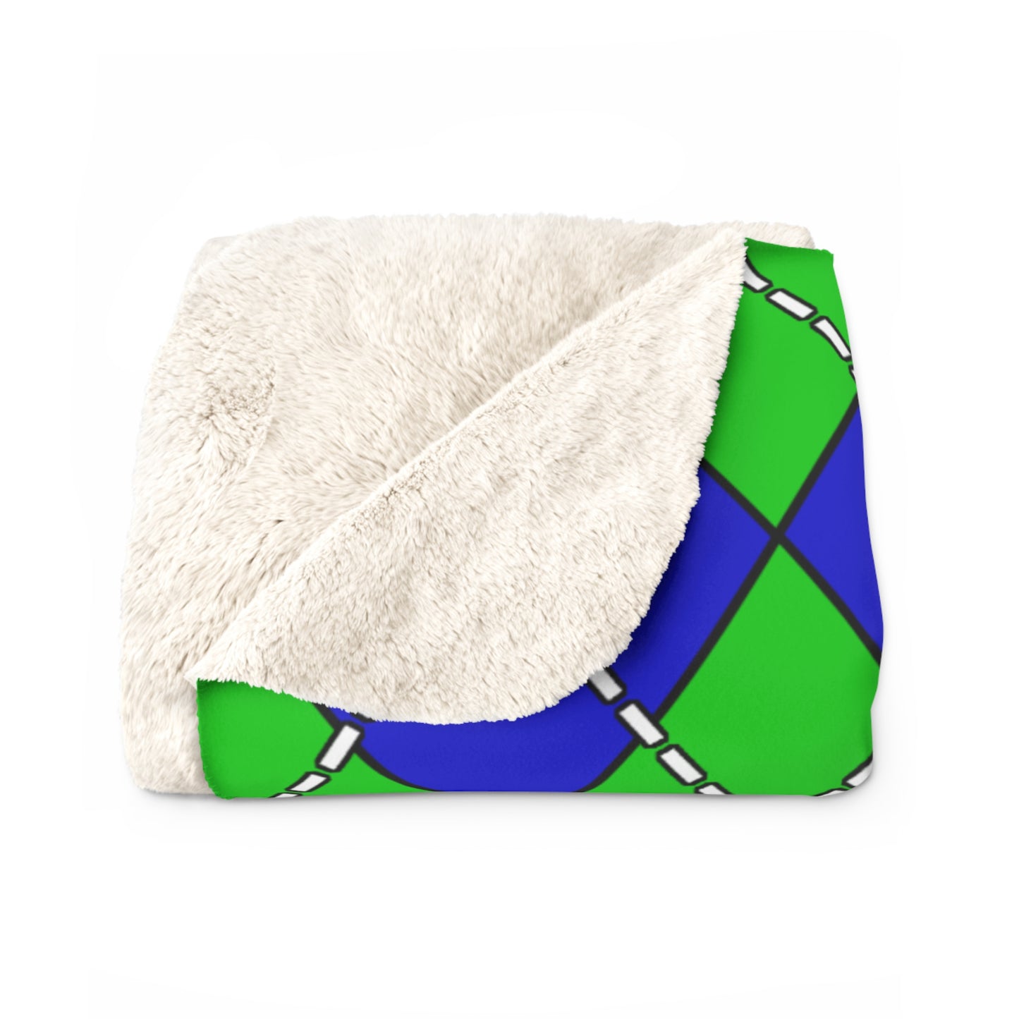 Sierra Leone Retro Argyle Blanket Throw