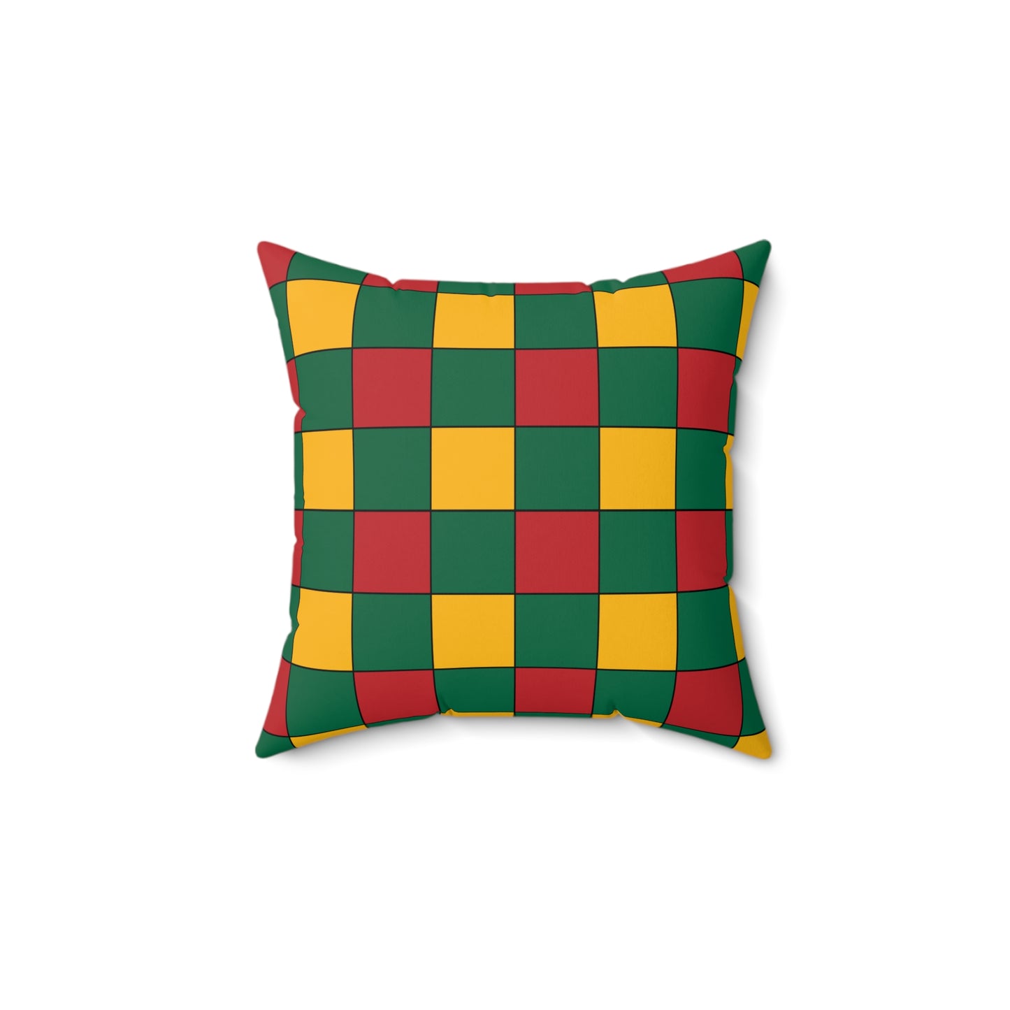Lithuania Retro Check Cushion Pillow