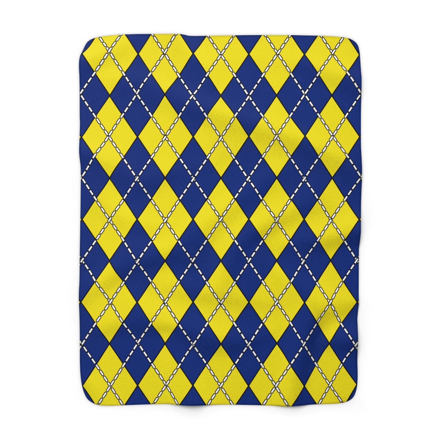 Curacao Retro Argyle Blanket Throw