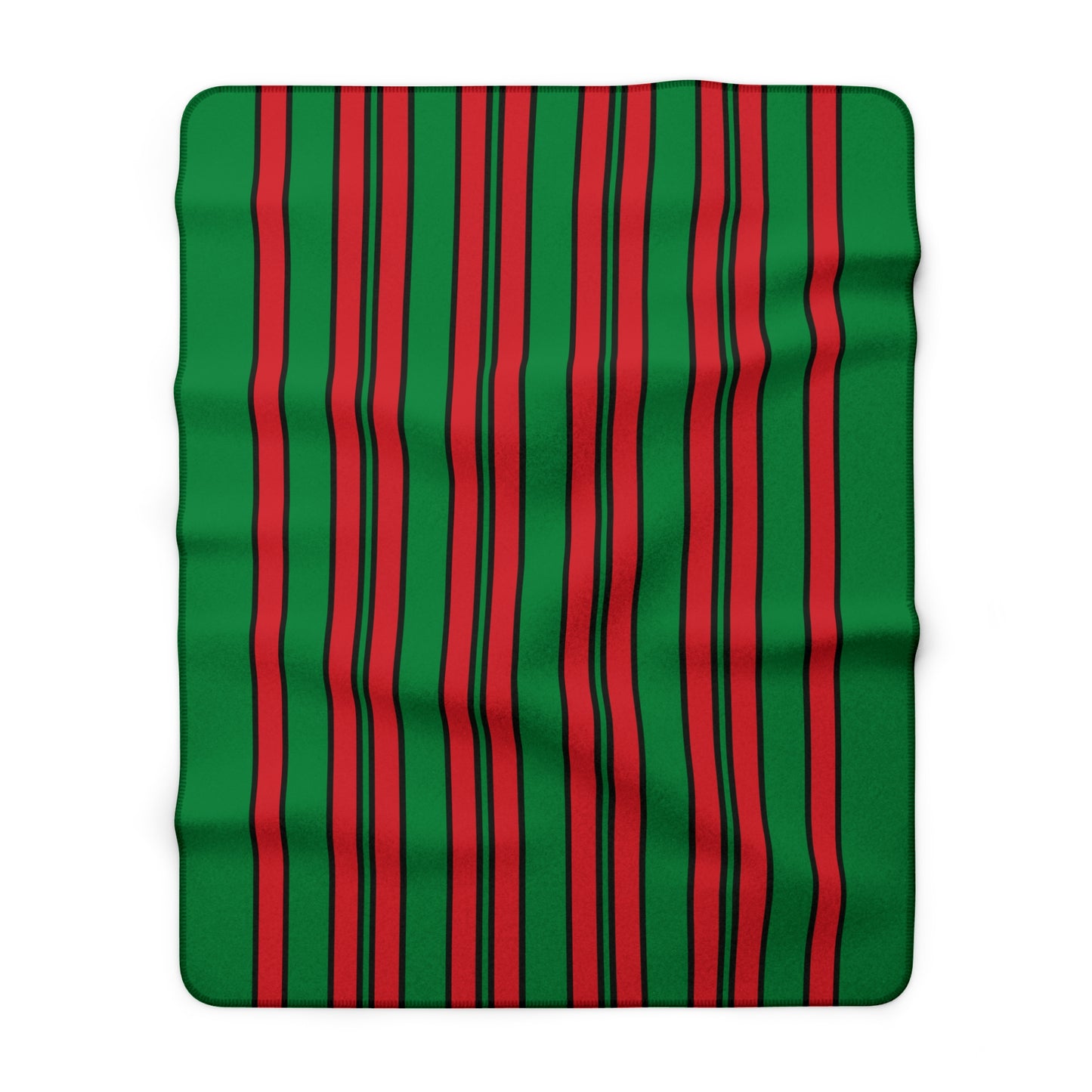 Turkmenistan Retro Stripes Blanket Throw