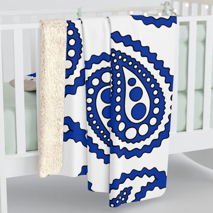Uruguay Retro Paisley Blanket Throw