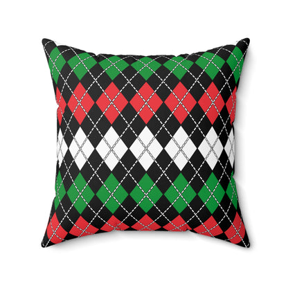 Palestine Retro Argyle Cushion Pillow