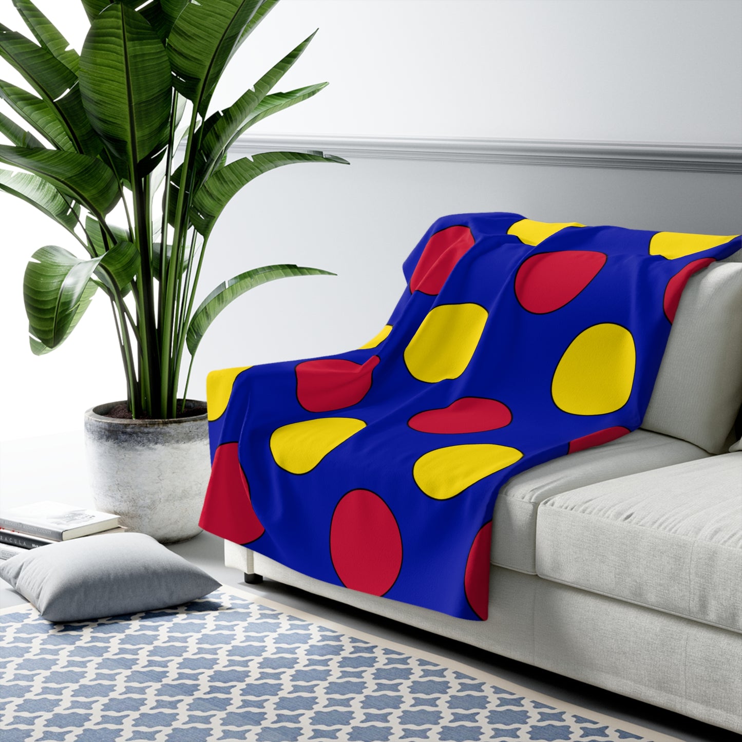 Andorra Retro Polka Dots Blanket Throw