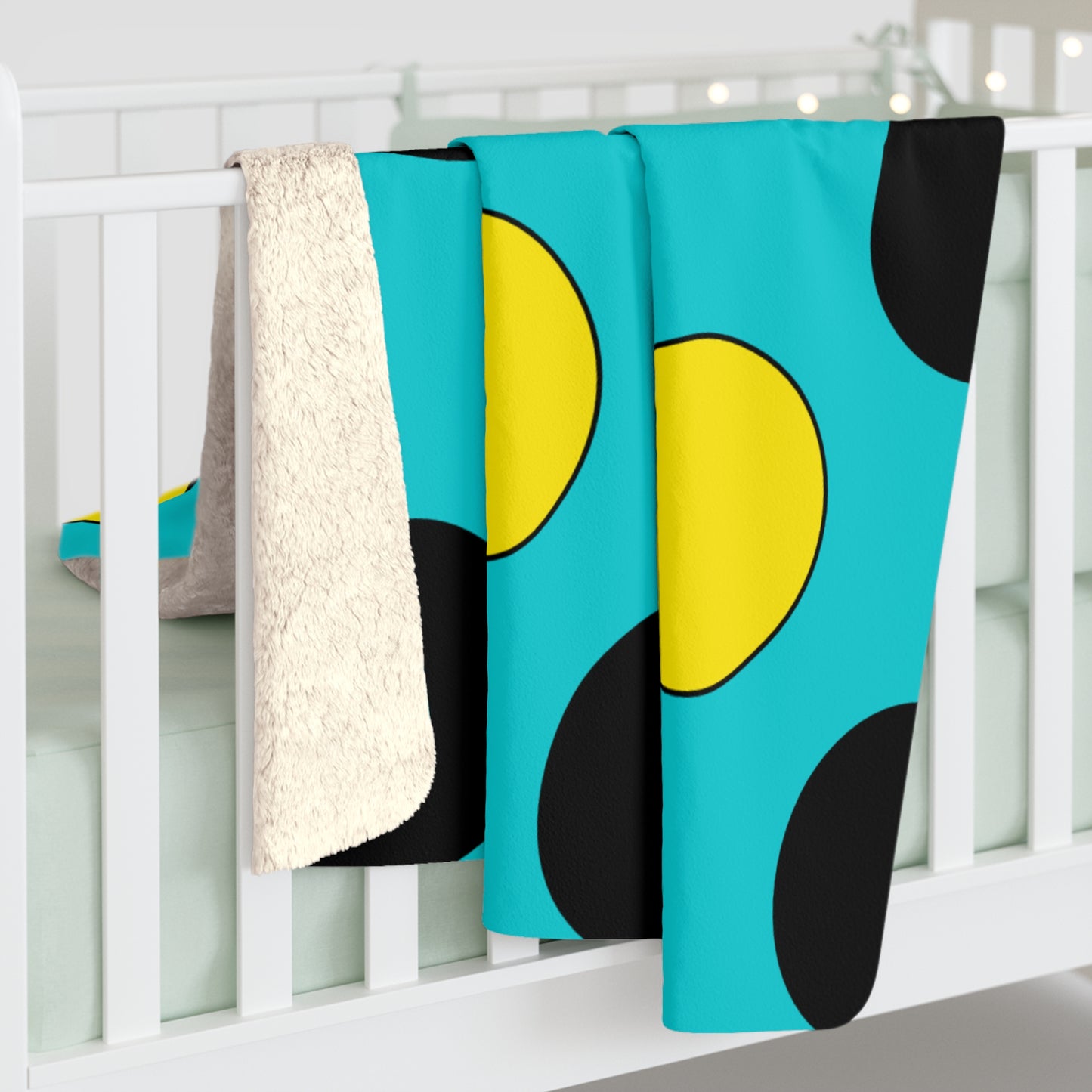 Bahamas Retro Polka Dots Blanket Throw