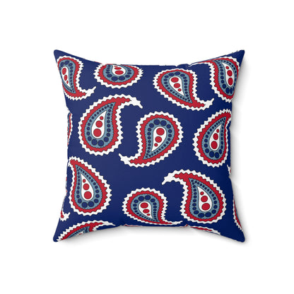 Falkland Islands Retro Paisley Cushion Pillow