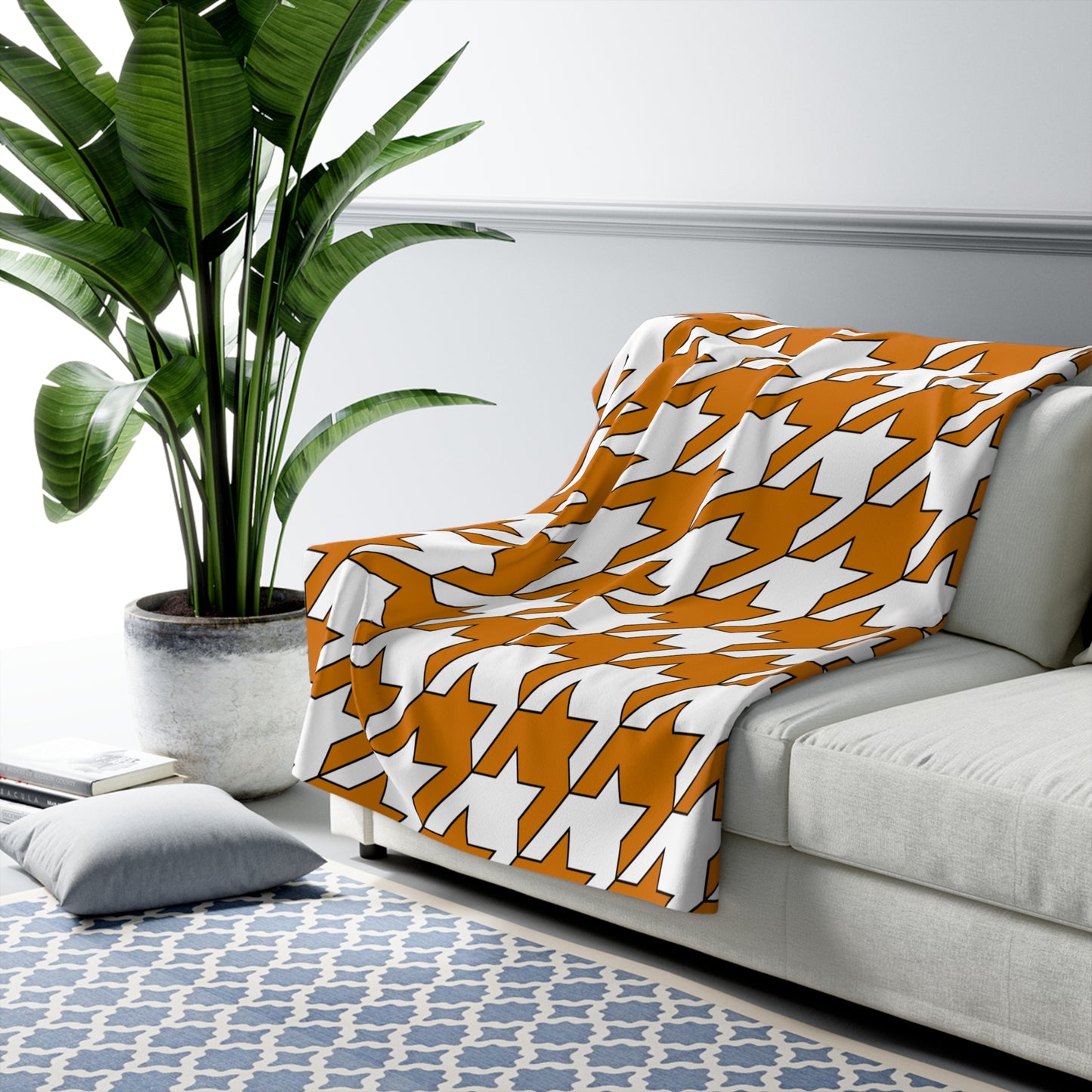 Cyprus Retro Houndstooth Blanket Throw