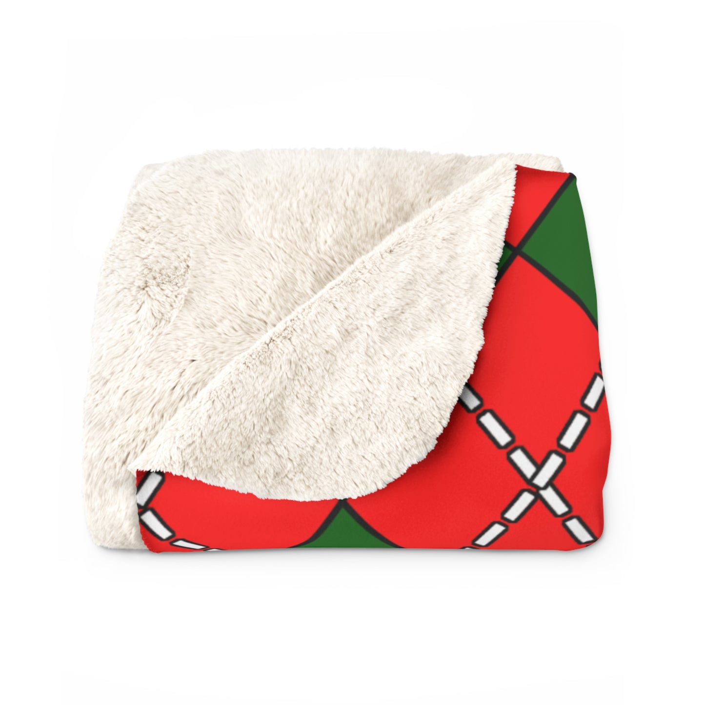 Portugal Retro Argyle Blanket Throw