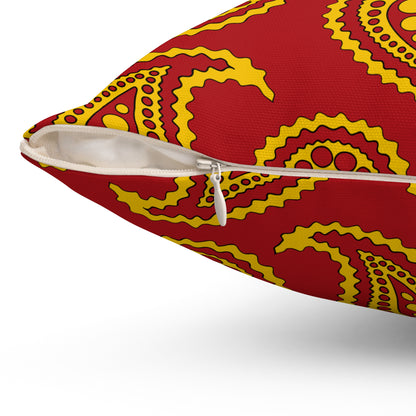 Spain Retro Paisley Cushion Pillow