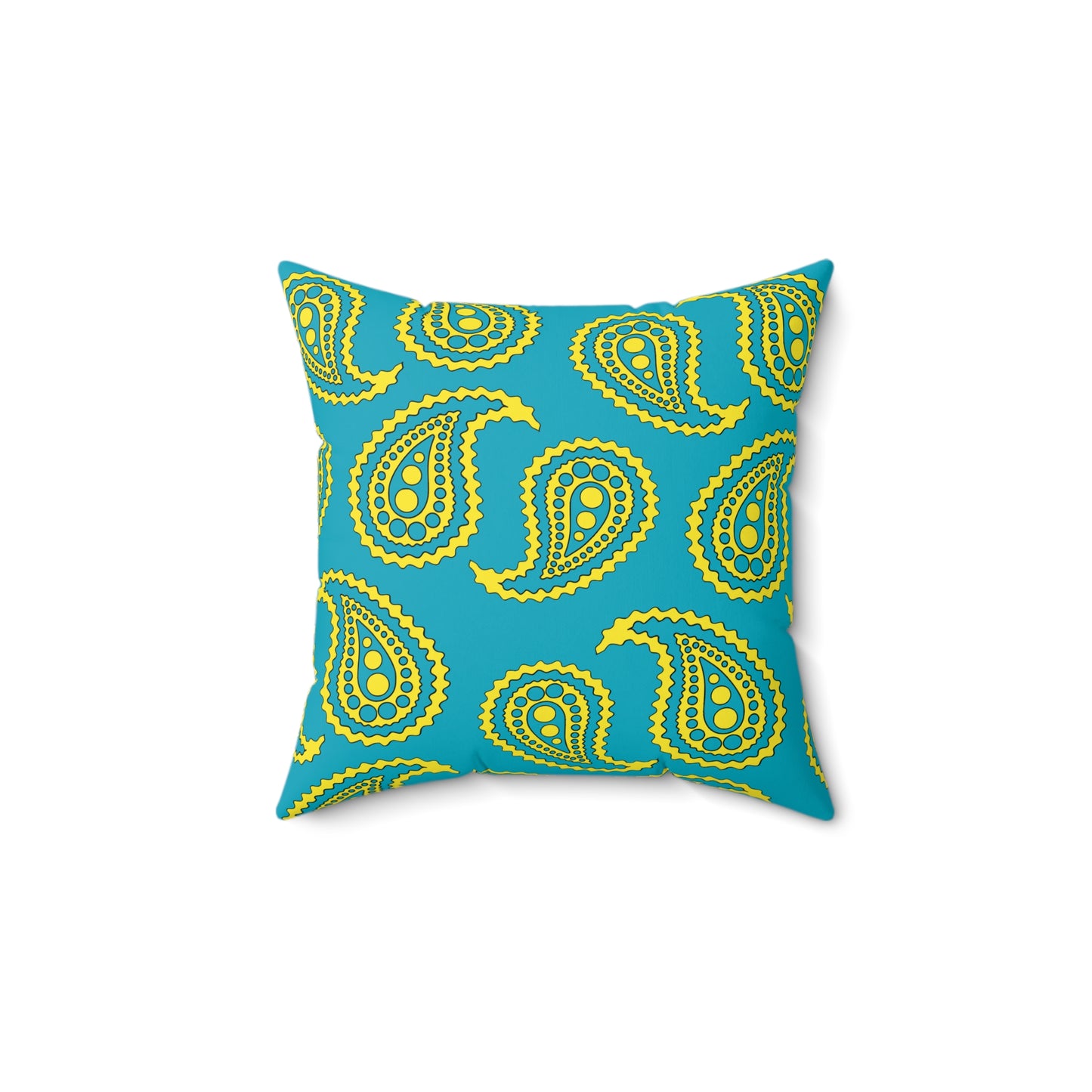 Kazakhstan Retro Paisley Cushion Pillow