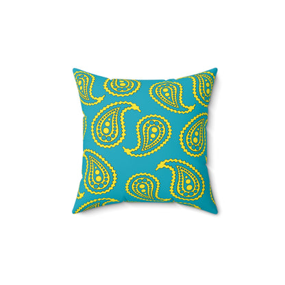 Kazakhstan Retro Paisley Cushion Pillow