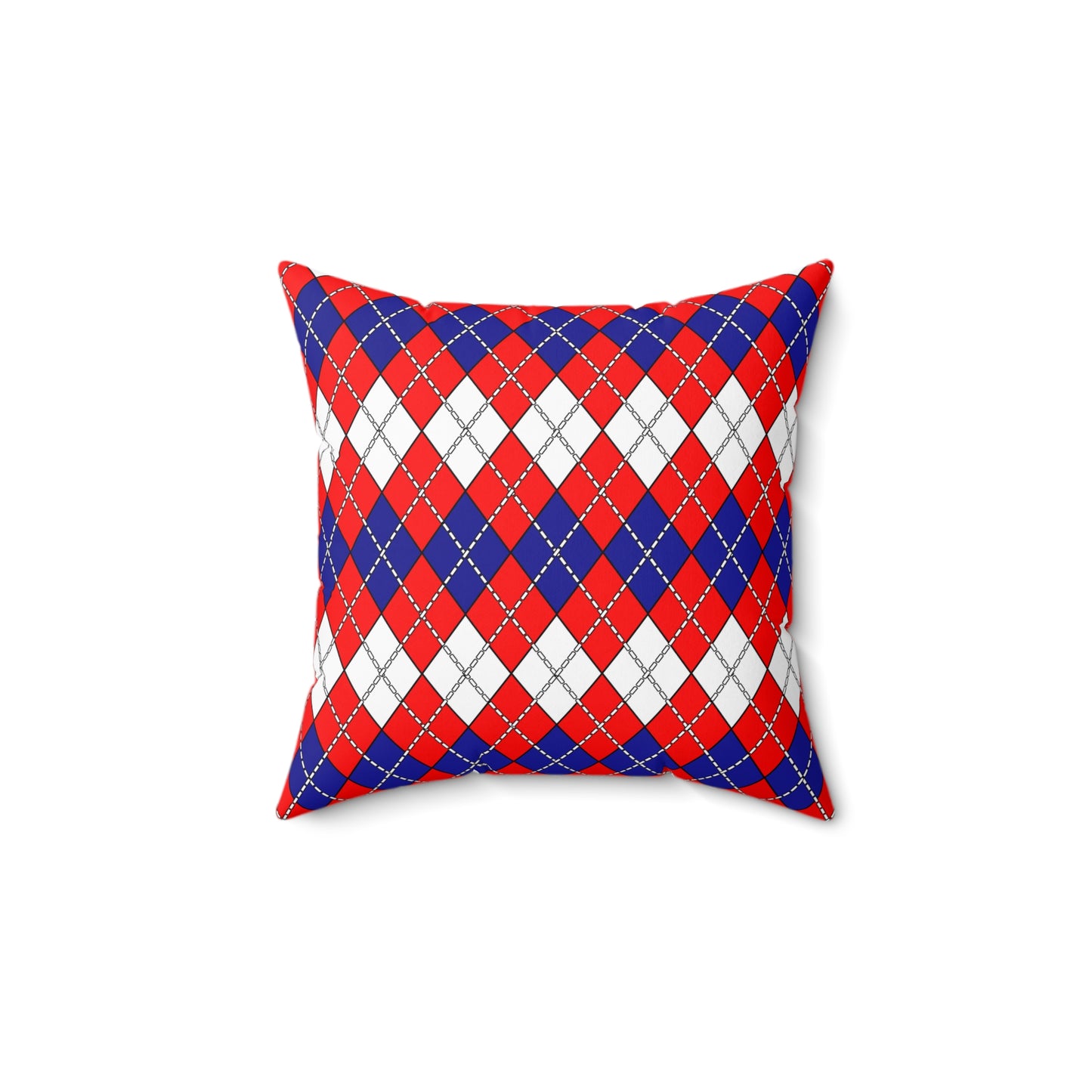Croatia Retro Argyle Cushion Pillow