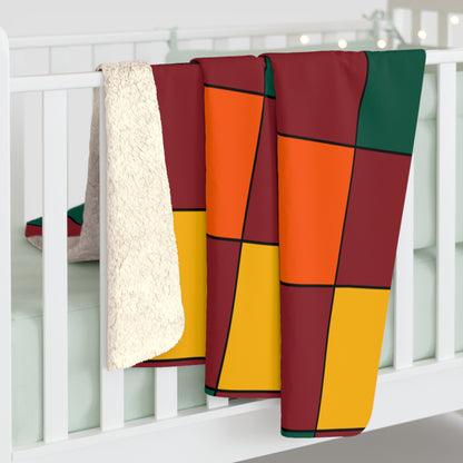 Sri Lanka Retro Check Blanket Throw