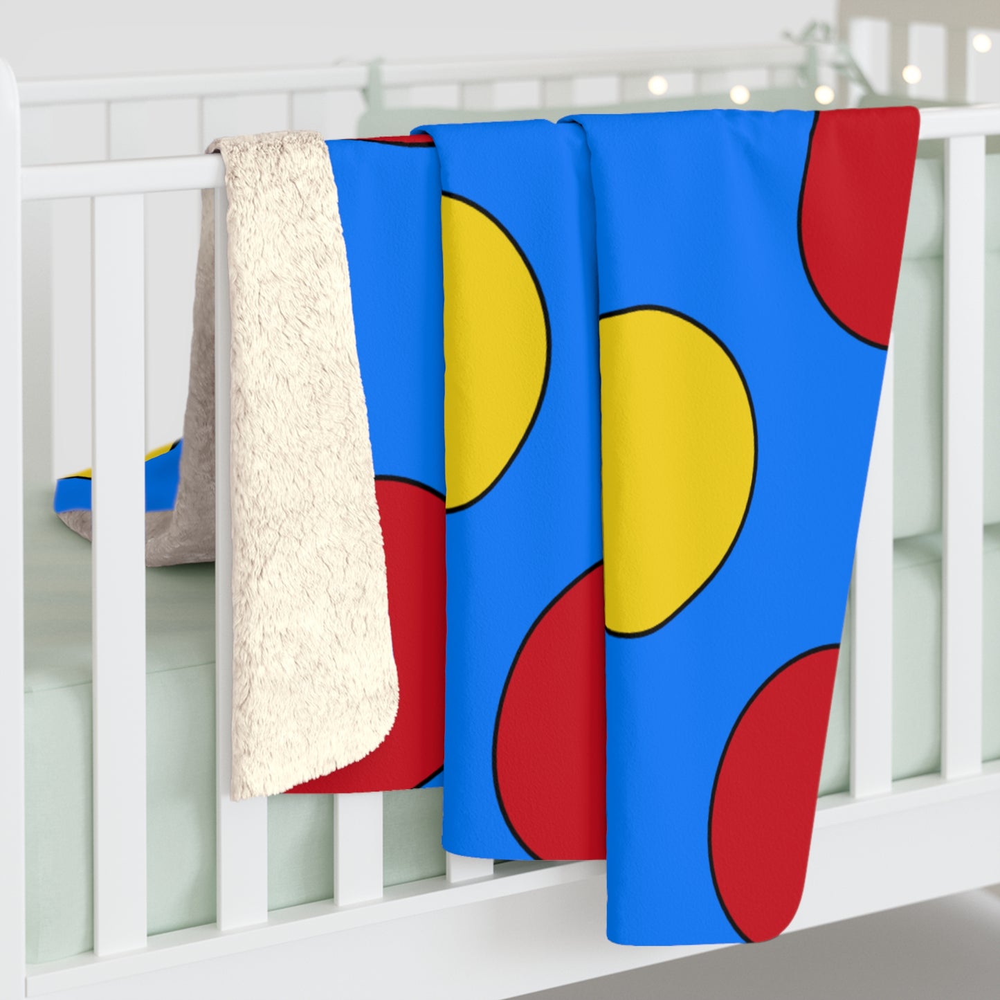 Democratic Republic of the Congo Retro Polka Dots Blanket Throw