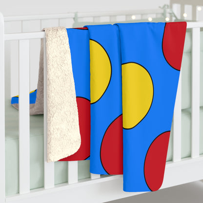 Democratic Republic of the Congo Retro Polka Dots Blanket Throw