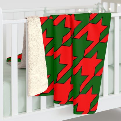 Portugal Retro Houndstooth Blanket Throw