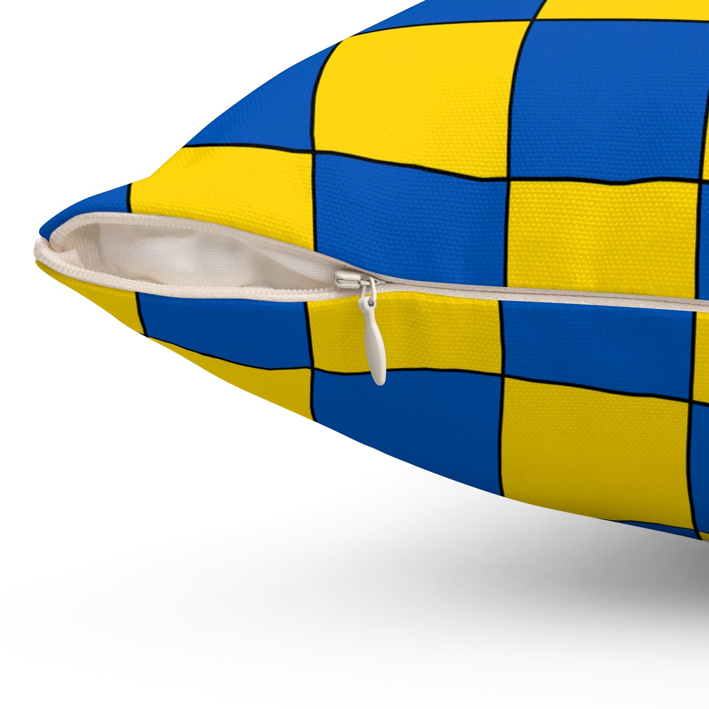 Ukraine Retro Check Cushion Pillow