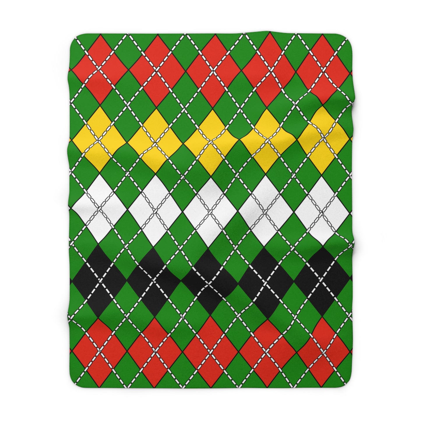 Dominica Retro Argyle Blanket Throw