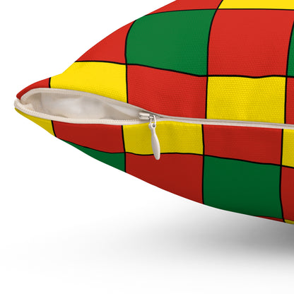 Bolivia Retro Check Cushion Pillow