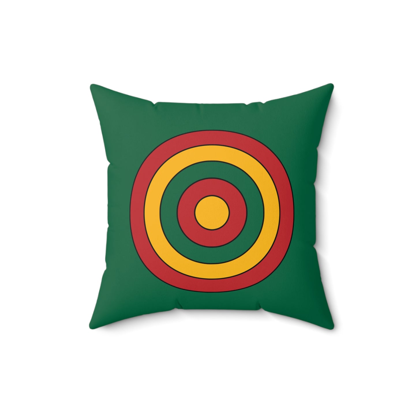 Lithuania Retro Target Cushion Pillow
