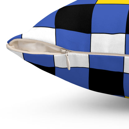 Eswatini Retro Check Cushion Pillow