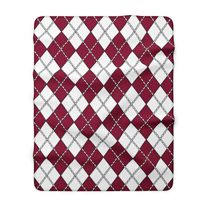 Qatar Retro Argyle Blanket Throw
