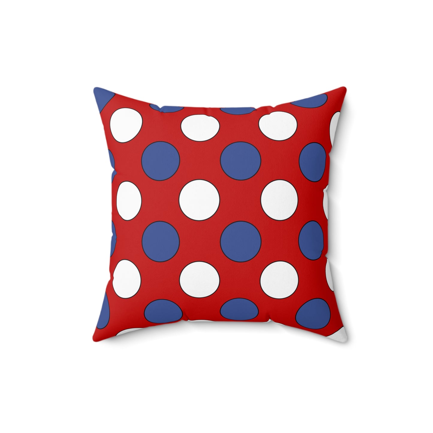 Democratic Peoples Republic Of Korea Retro Polka Dots Cushion Pillow