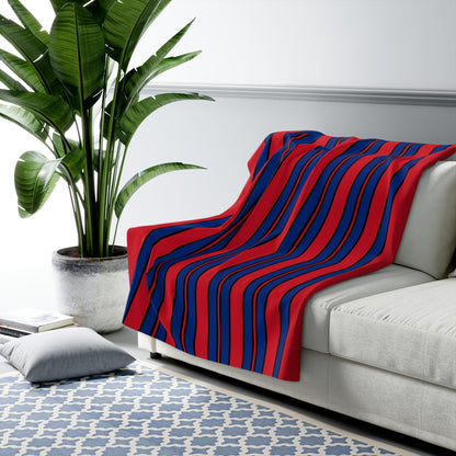 Liechtenstein Retro Stripes Blanket Throw