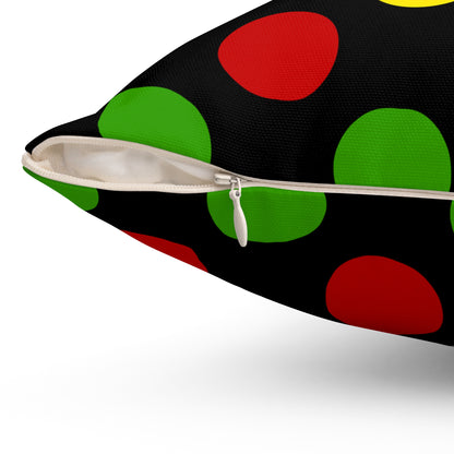 Saint Kitts And Nevis Retro Polka Dots Cushion Pillow