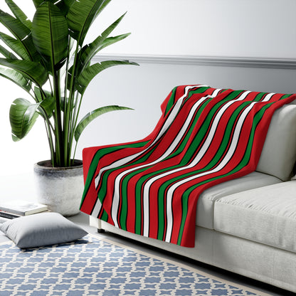 Belarus Retro Stripes Blanket Throw