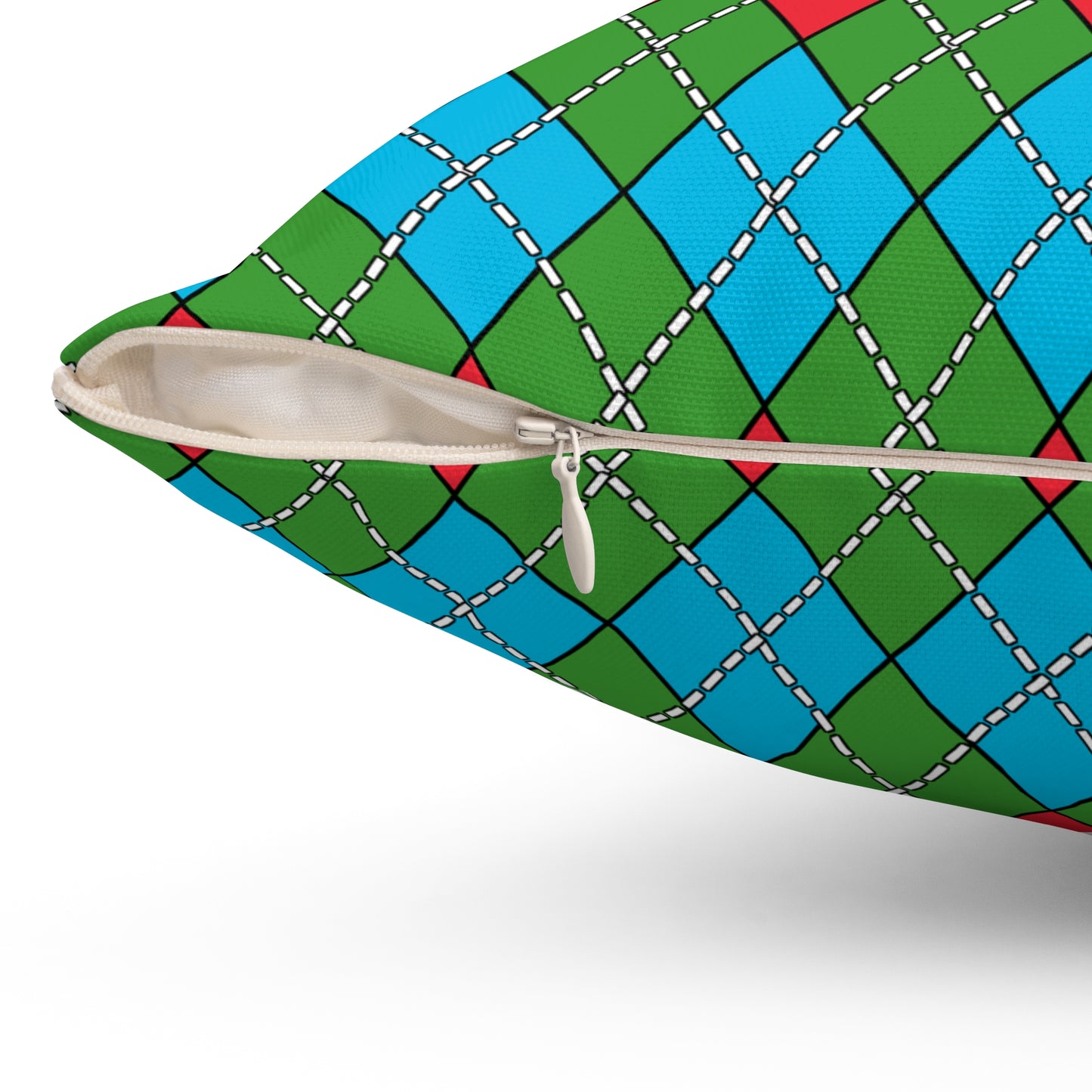 Azerbaijan Retro Argyle Cushion Pillow