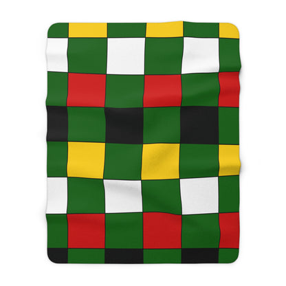 Zimbabwe Retro Check Blanket Throw