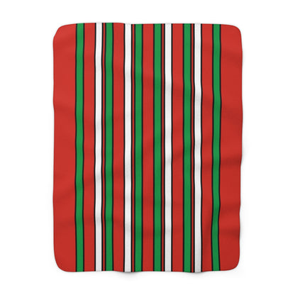 Pais Vasco Retro Stripes Blanket Throw