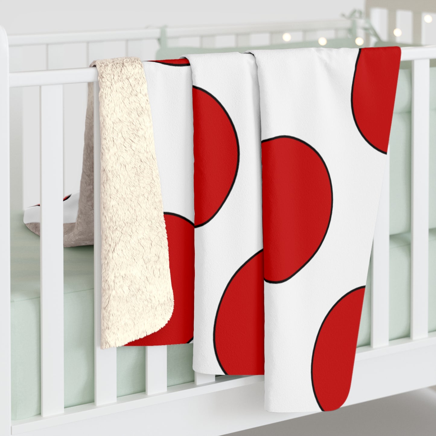 Northern Ireland Retro Polka Dots Blanket Throw