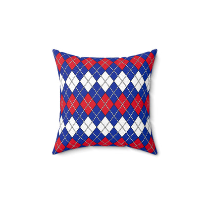 Cambodia Retro Argyle Cushion Pillow